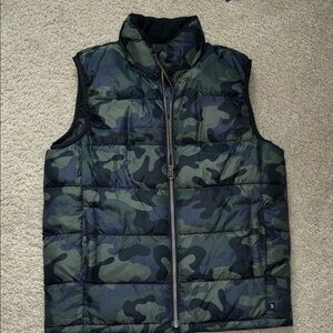 Boys Camouflage Puffer Vest